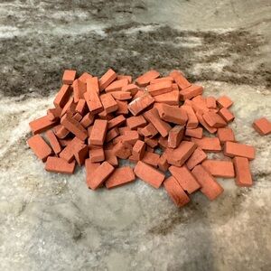 Dollhouse miniature loose bricks  1:12 Scale